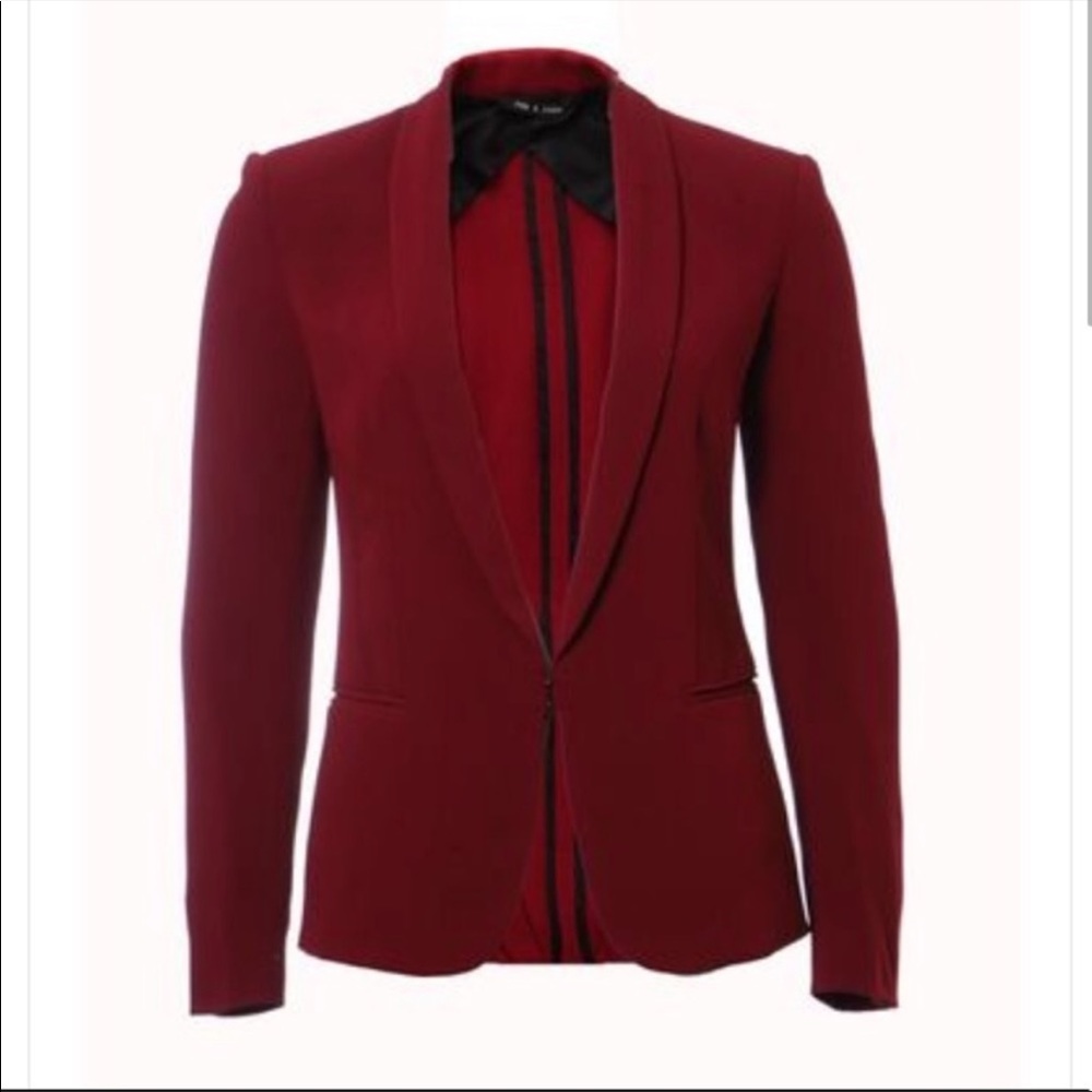 Rag & Bone Burgundy Blazer
